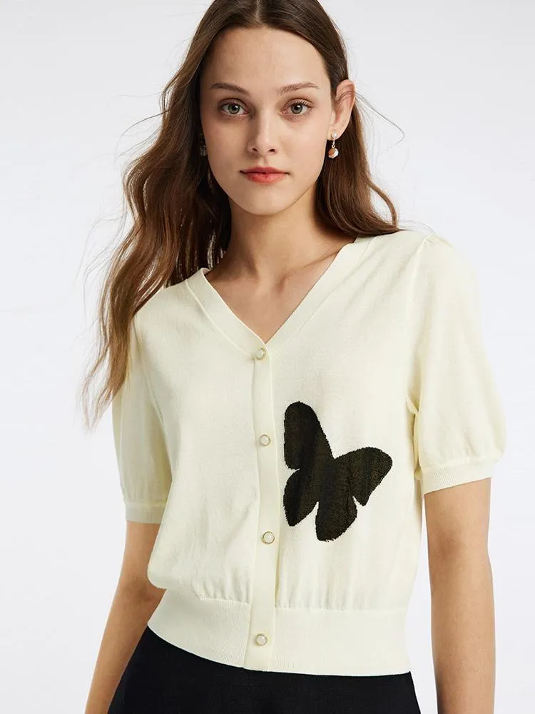 Tencel V-Neck Knit Top And Mini Skirt Two-Piece Set sold by Goelia product image thumbnail 5