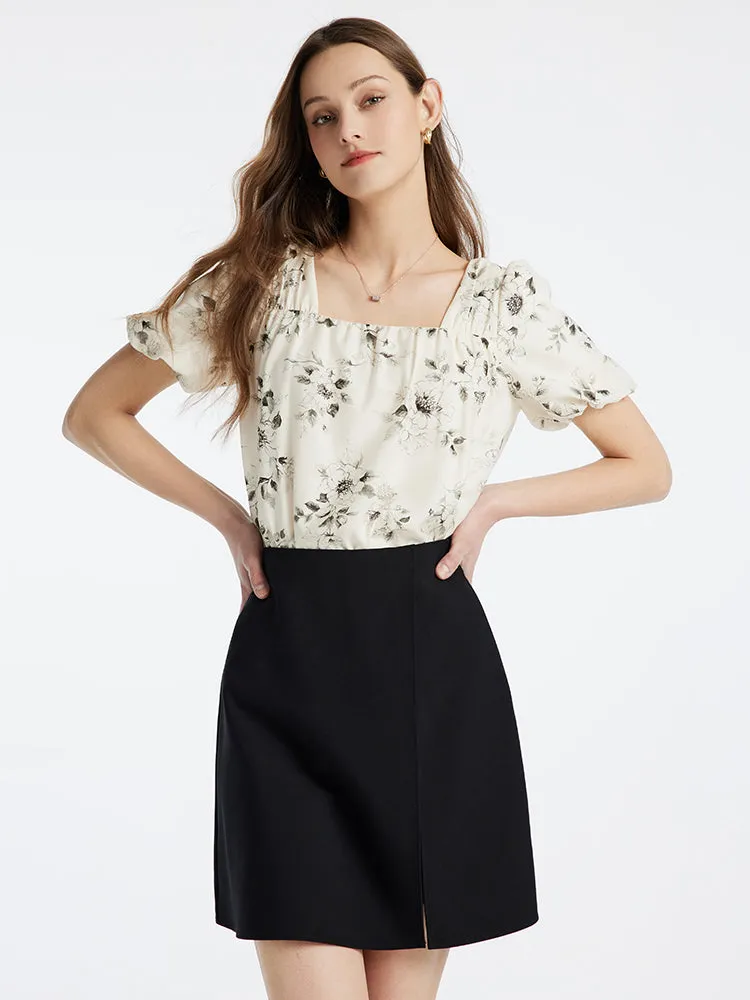Ink Women Blouse And Slit Half Skirt Two-piece Set sold by Goelia product image thumbnail 3