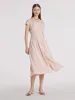 22 Momme Stretch Silk Maxi Dress sold by Goelia