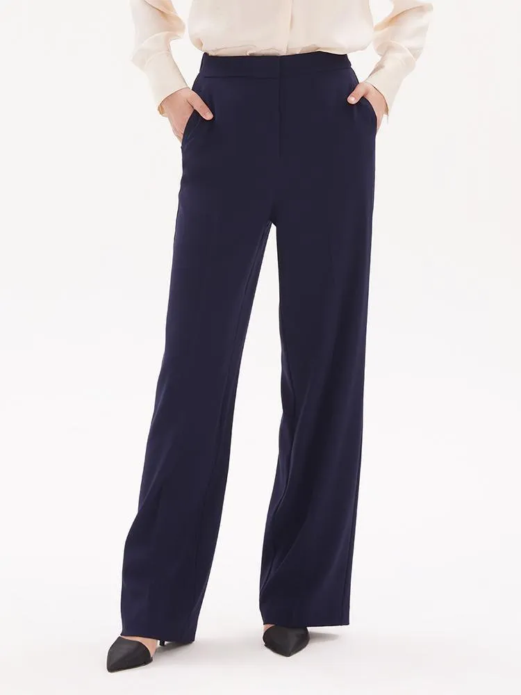 Triacetate Wide Leg Full Length Pants sold by Goelia