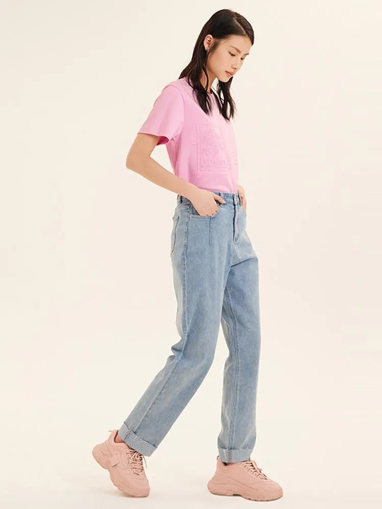 Ankle Length Dad Women Jeans sold by Goelia product image thumbnail 5