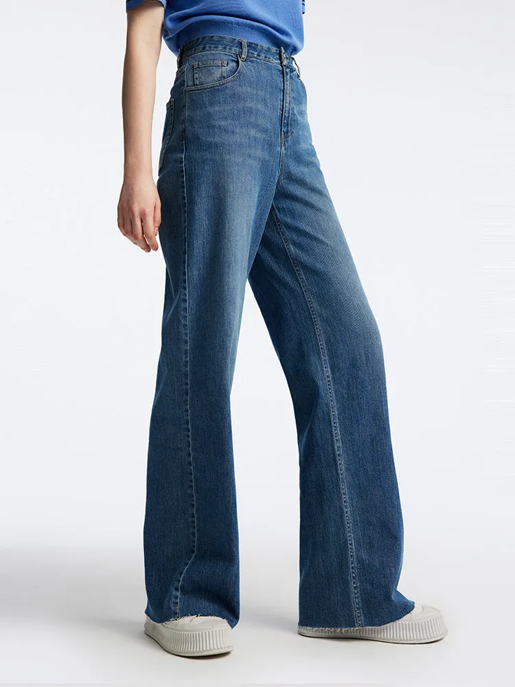 Loose Cut Hem Straight Jeans sold by Goelia product image thumbnail 4