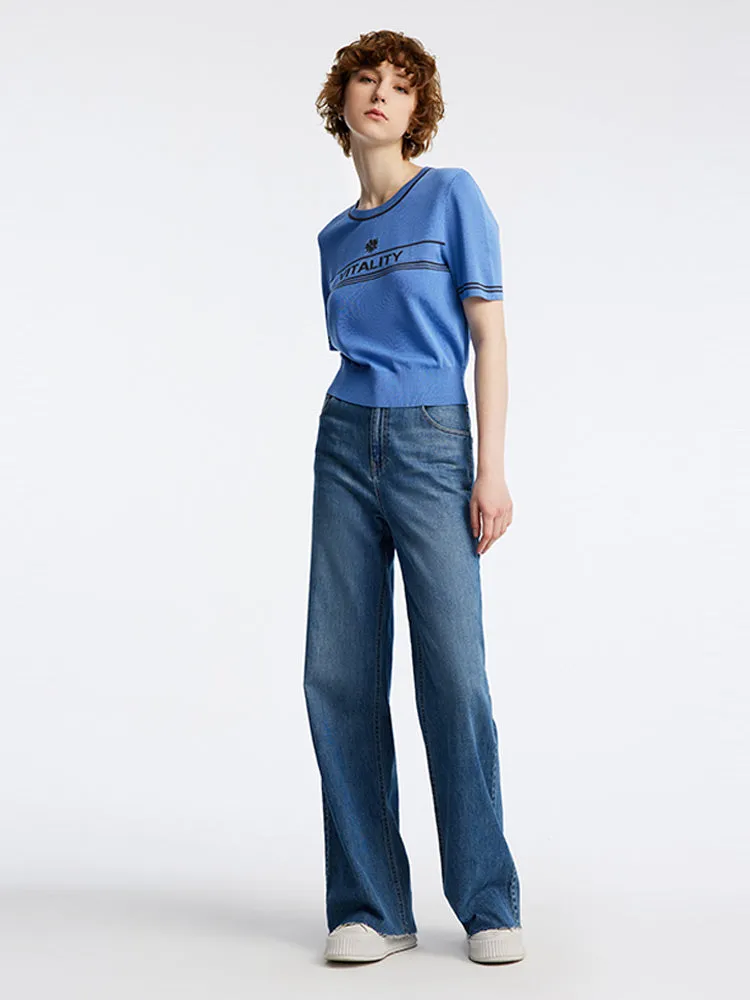 Loose Cut Hem Straight Jeans sold by Goelia product image thumbnail 2