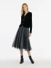 V-Neck Velvet Top And Tulle Skirt Two-Piece Set sold by Goelia