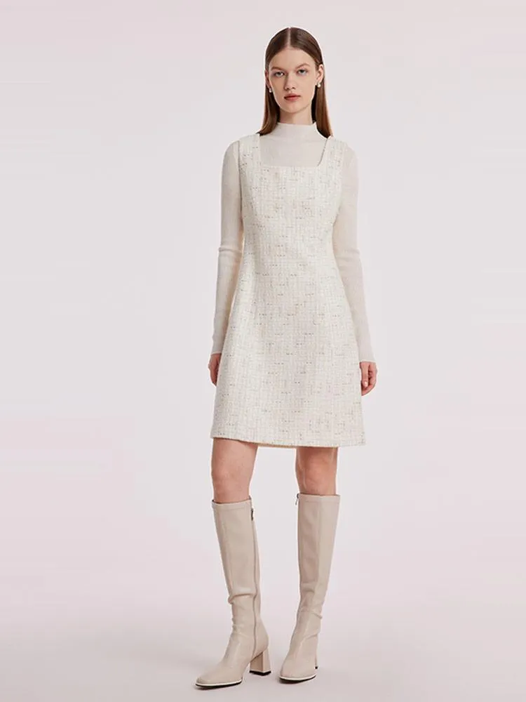 A-Line Sleeveless Tweed Dress sold by Goelia product image thumbnail 2