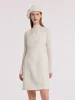 A-Line Sleeveless Tweed Dress sold by Goelia