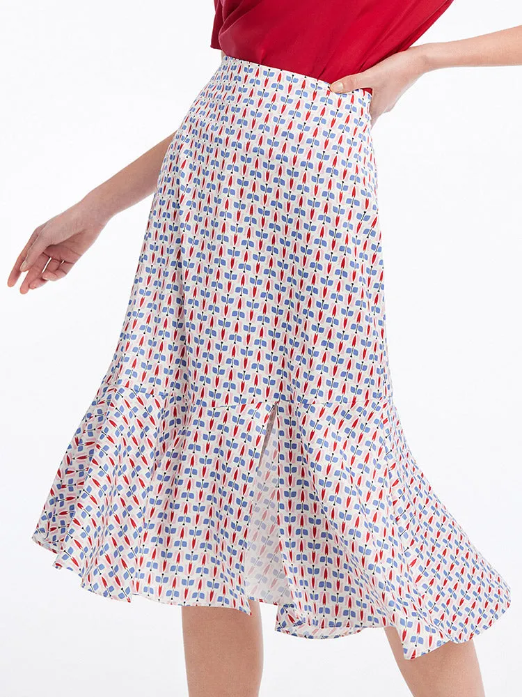 Ruffle Hem Midi Skirt sold by Goelia product image thumbnail 3