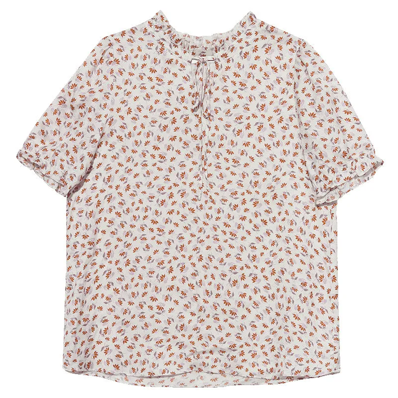 Ruffle Print Woven Women Blouse sold by Goelia product image thumbnail 5