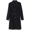 Lapel Mid-Length Women Trench Coat With Belt sold by Goelia