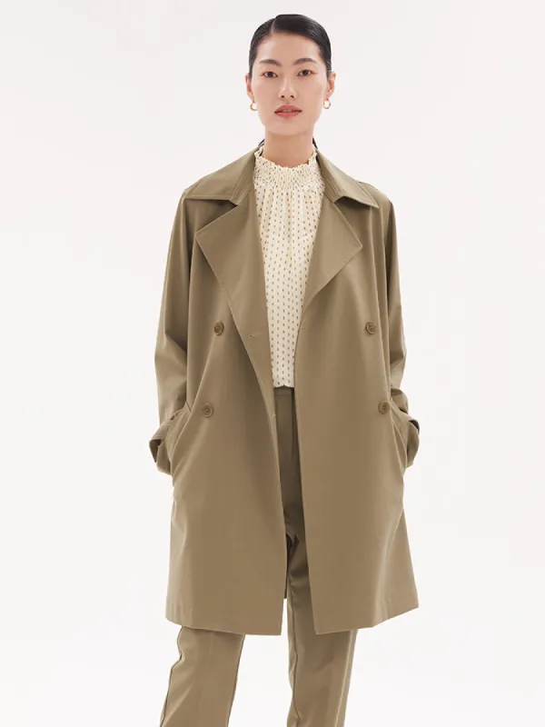 Machine Washable Worsted Woolen Women Trench Coat sold by Goelia
