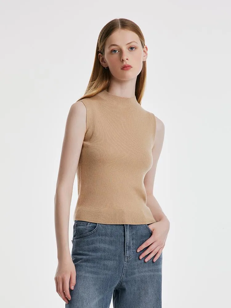 Seamless Woolen Women Sweater And Turtleneck Tank Top sold by Goelia product image thumbnail 2