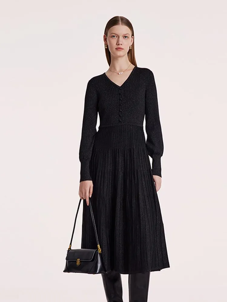 Machine Washable Wool Pleated Dress sold by Goelia product image thumbnail 3