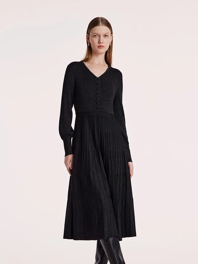 Machine Washable Wool Pleated Dress sold by Goelia product image thumbnail 5