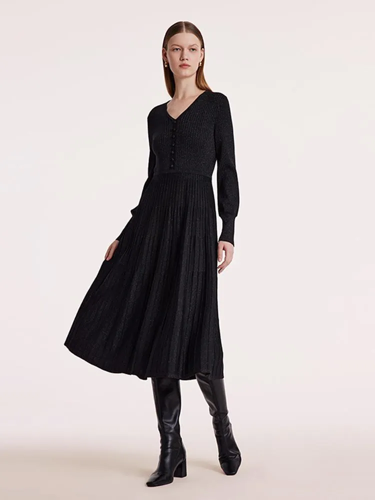 Machine Washable Wool Pleated Dress sold by Goelia product image thumbnail 2