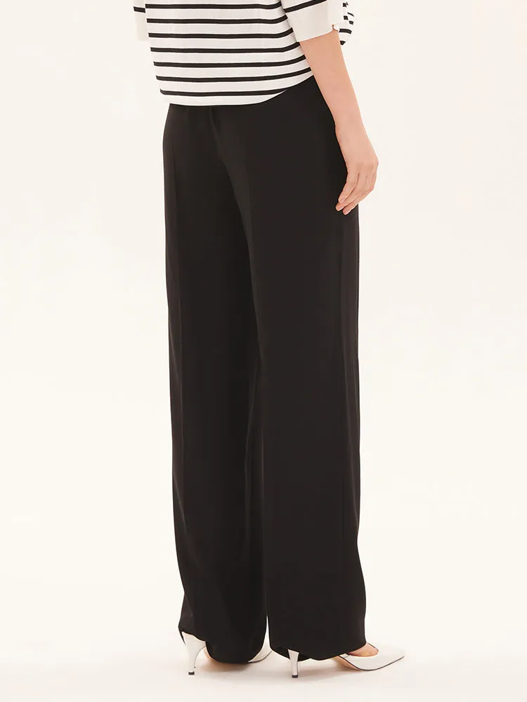 Black Acetate Wide Leg Pants sold by Goelia product image thumbnail 3