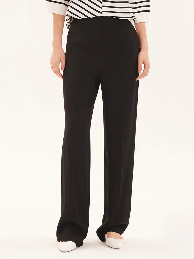 Black Acetate Wide Leg Pants sold by Goelia