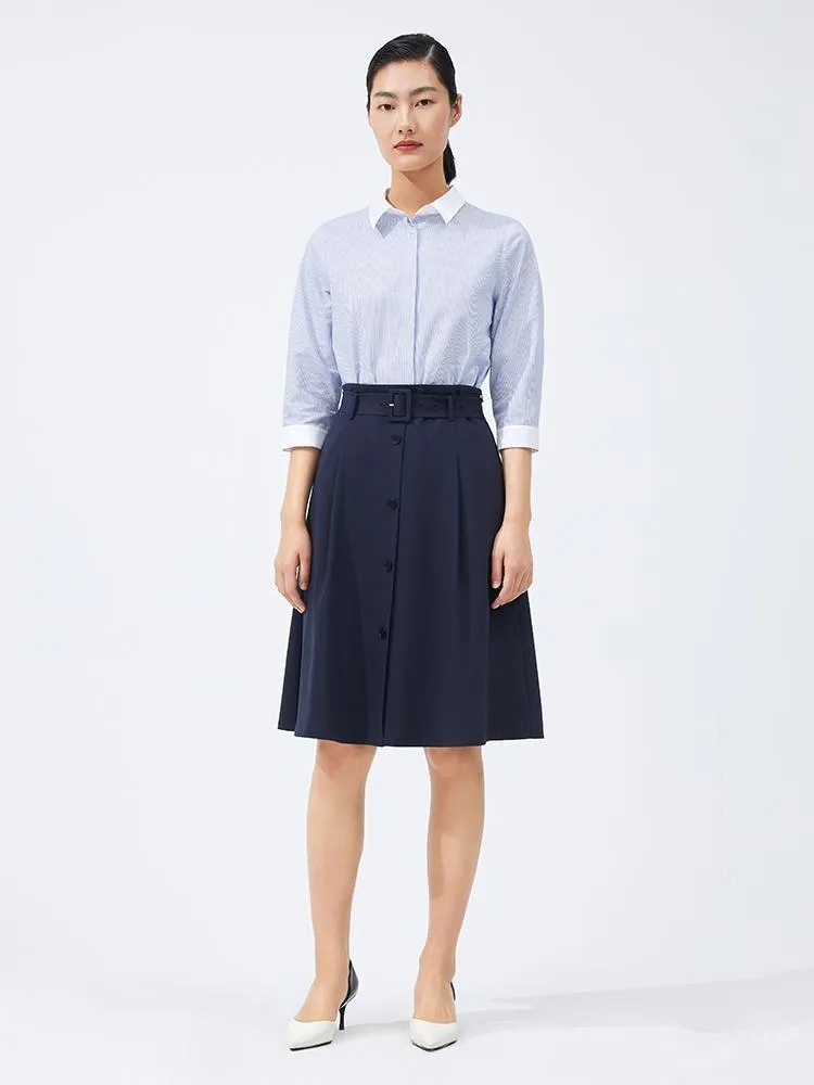 High Waist A-Line Skirt With Pockets sold by Goelia product image thumbnail 3