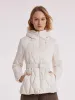 White Hooded Goose Down Garment sold by Goelia