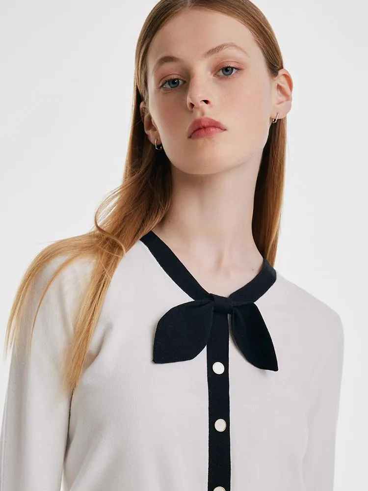 Tencel And Woolen Bowknot Women Sweater sold by Goelia product image thumbnail 2