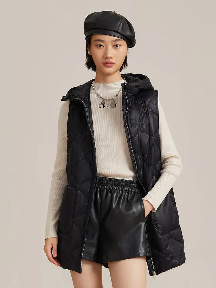 Woolen Coat And Down Puffer Vest Two-Piece Set sold by Goelia product image thumbnail 3