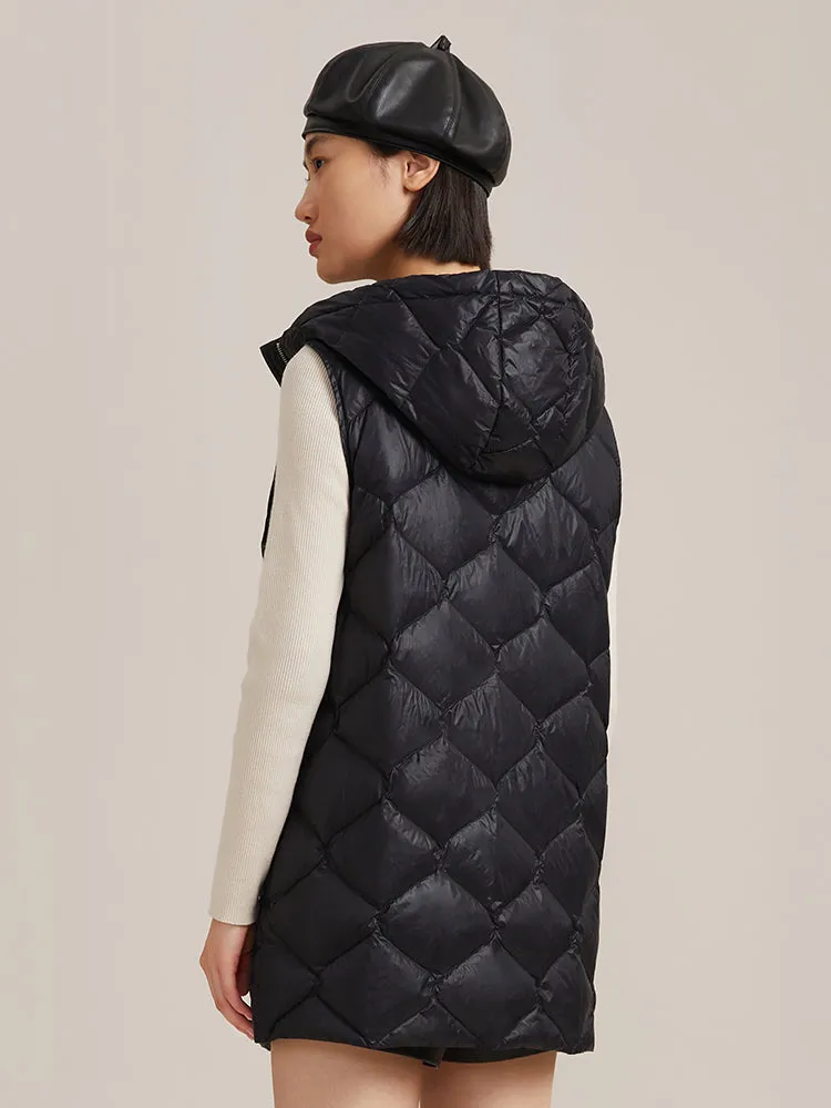 Woolen Coat And Down Puffer Vest Two-Piece Set sold by Goelia product image thumbnail 4