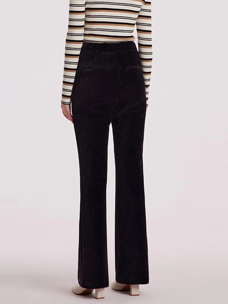 Black Flare Women Knit Pants sold by Goelia product image thumbnail 5