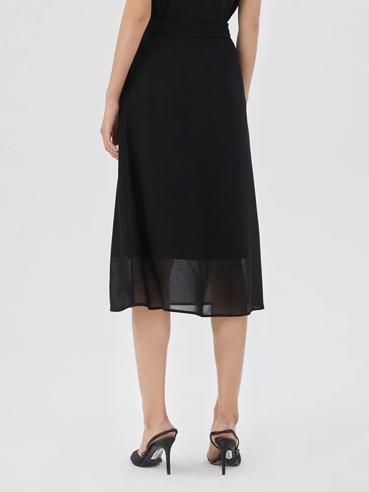 Triacetate Mesh A-Line Skirt sold by Goelia product image thumbnail 4