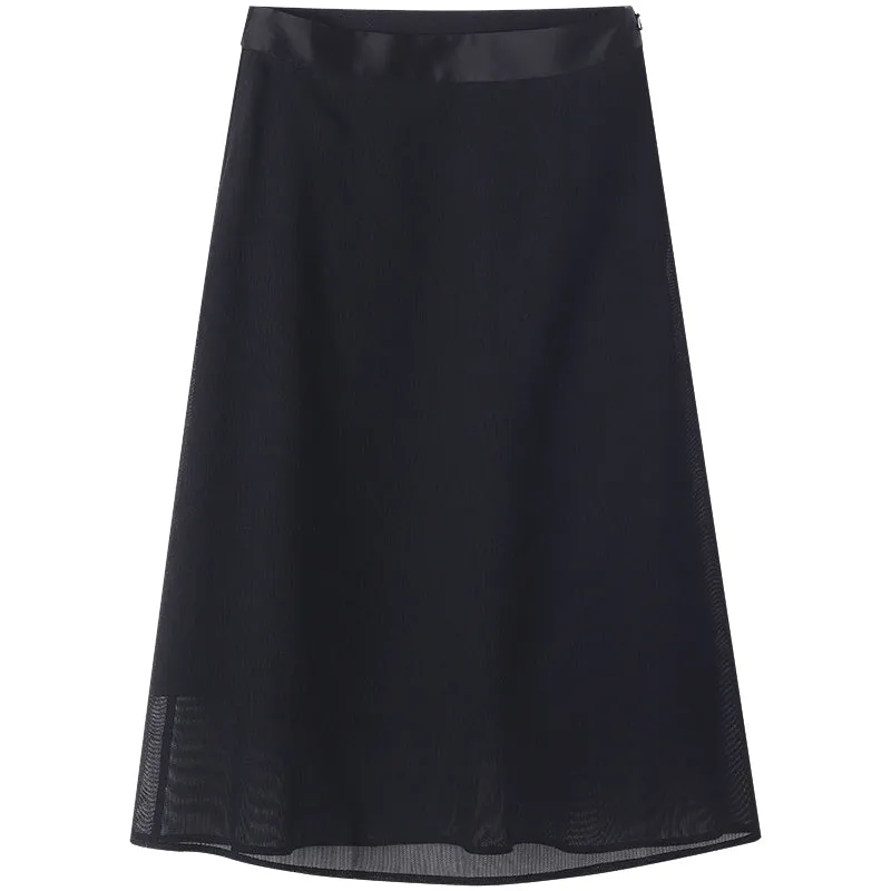Triacetate Mesh A-Line Skirt sold by Goelia product image thumbnail 5