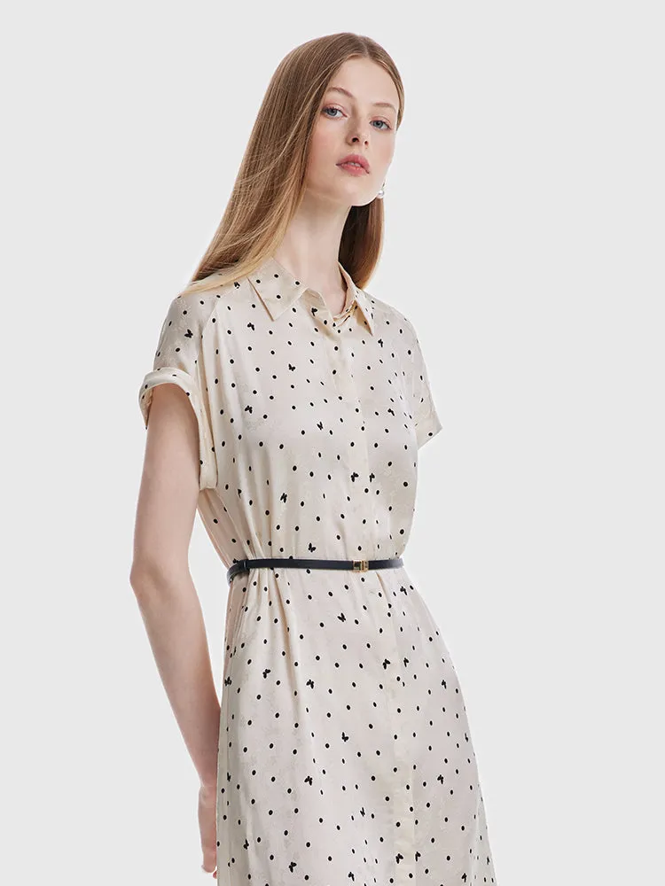 Beige Print Shirt Dress sold by Goelia product image thumbnail 5