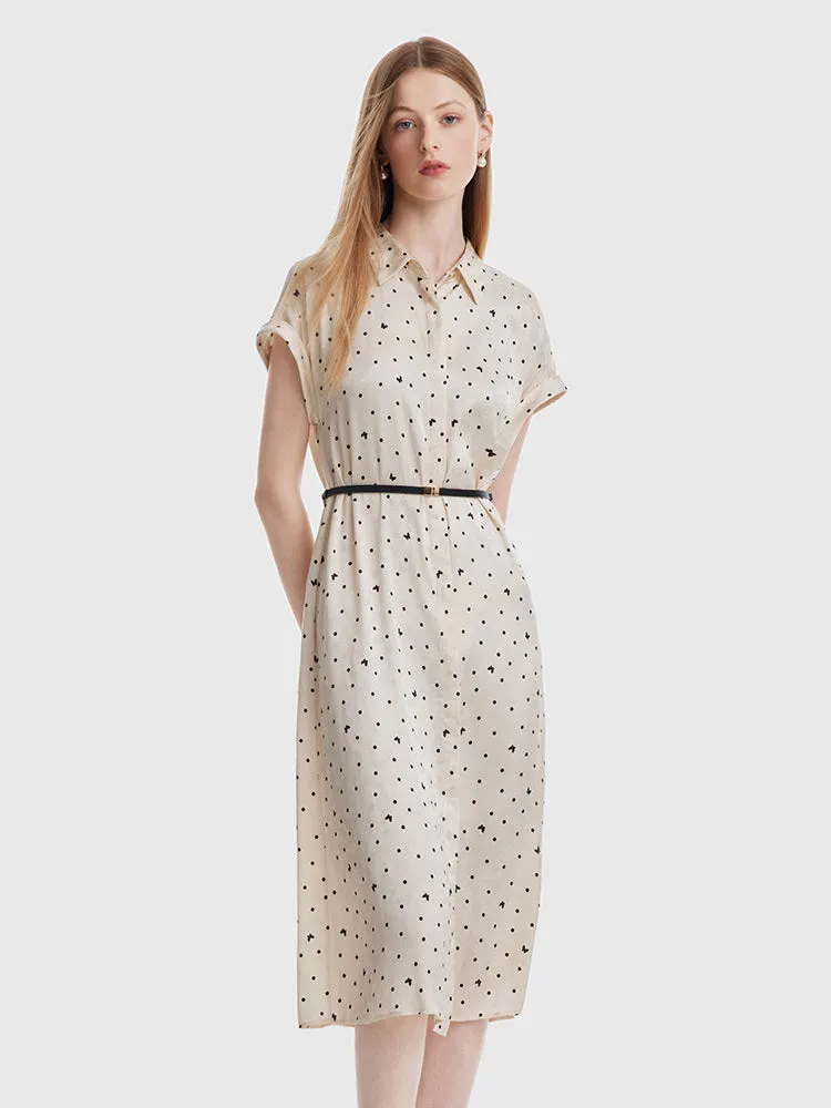 Beige Print Shirt Dress sold by Goelia product image thumbnail 3