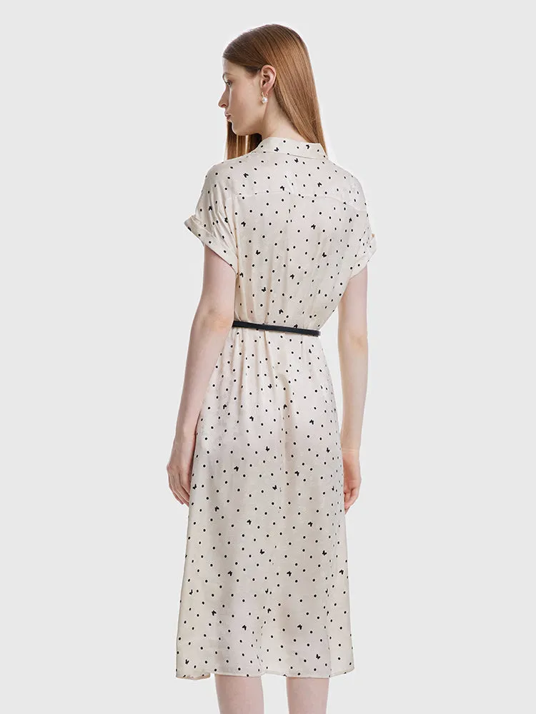 Beige Print Shirt Dress sold by Goelia product image thumbnail 4