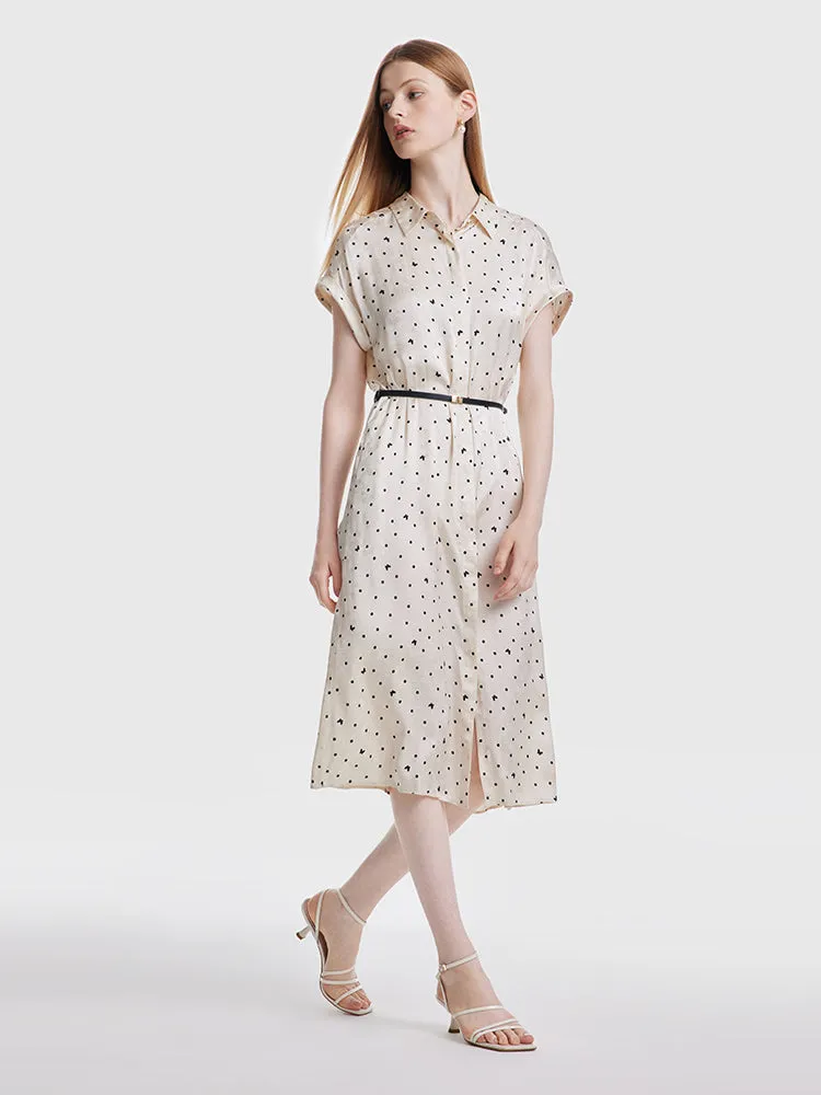 Beige Print Shirt Dress sold by Goelia product image thumbnail 2