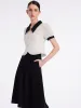 Jacquard Short Top And Women Skirt Two-piece Set sold by Goelia