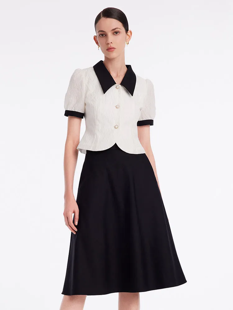 Jacquard Short Top And Women Skirt Two-piece Set sold by Goelia product image thumbnail 3