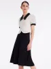 Jacquard Short Top And Women Skirt Two-piece Set sold by Goelia
