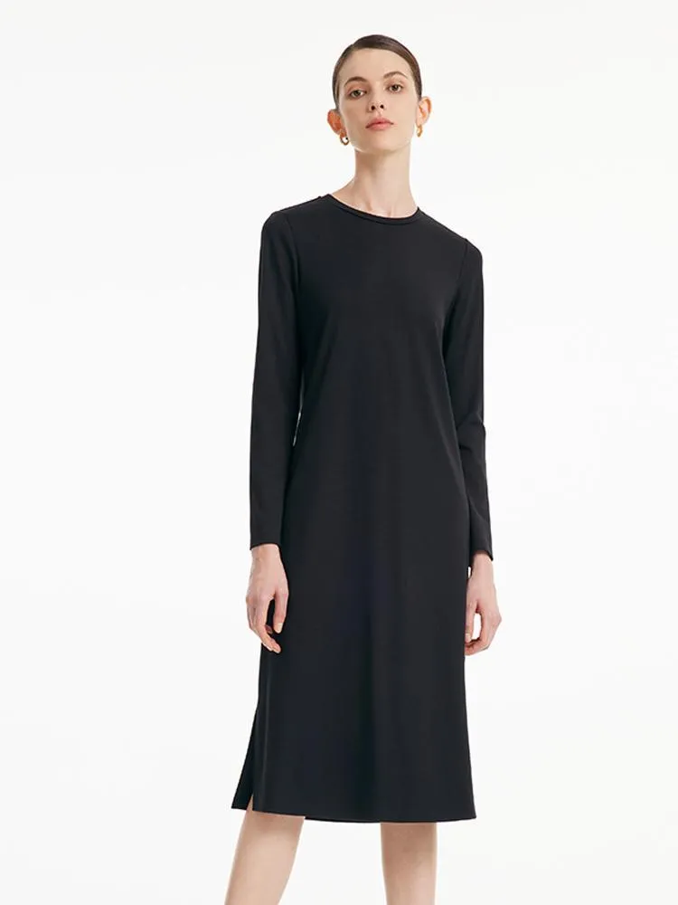 Tweed Vest And Side Slit Dress Two-Piece Set sold by Goelia product image thumbnail 4