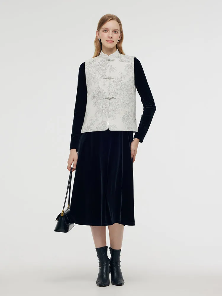 New Chinese-Style Jacquard Women Vest sold by Goelia product image thumbnail 2