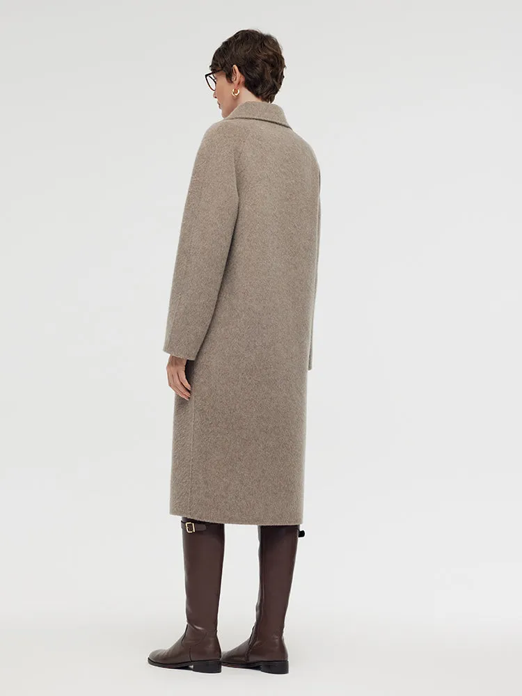 Wool Alpaca Lapel Women Coat sold by Goelia product image thumbnail 3