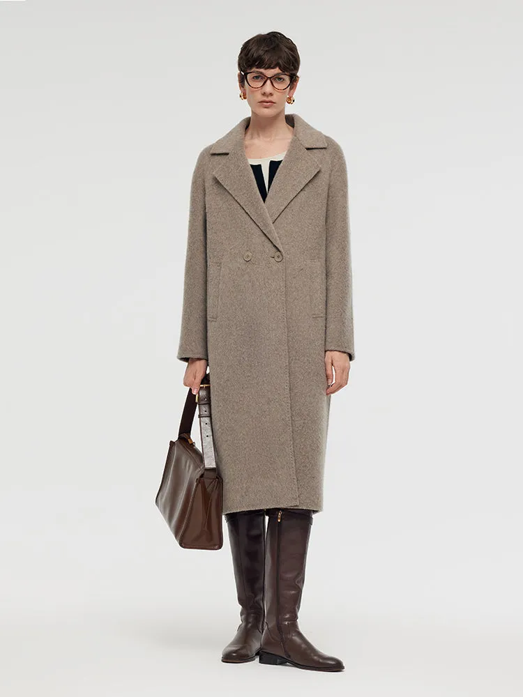 Wool Alpaca Lapel Women Coat sold by Goelia product image thumbnail 2