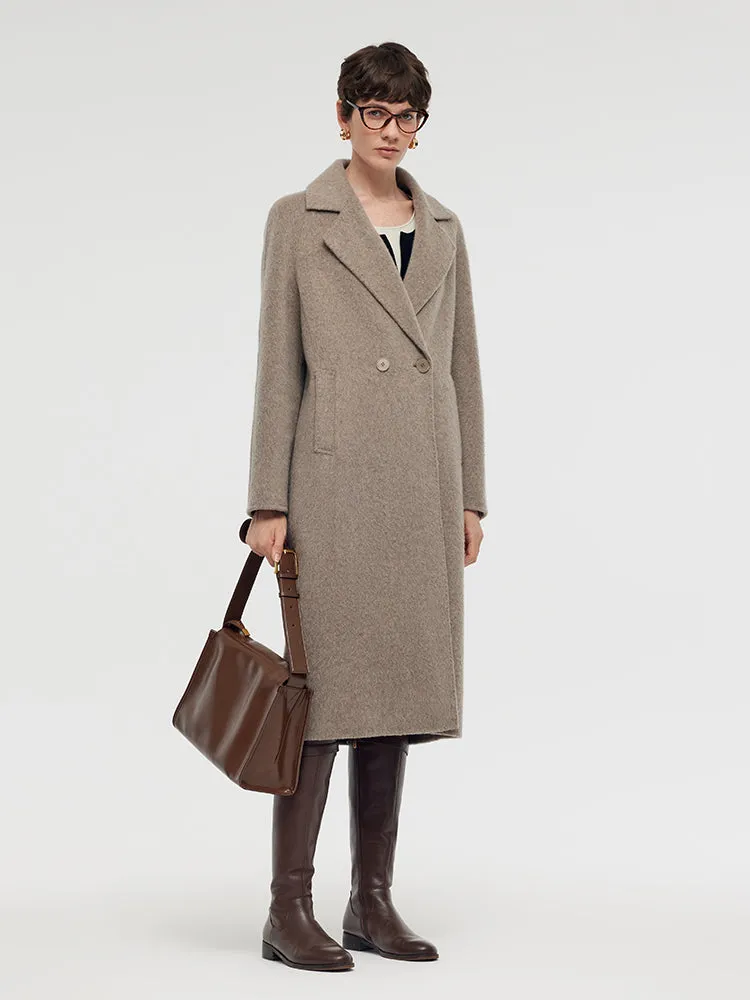 Wool Alpaca Lapel Women Coat sold by Goelia product image thumbnail 4