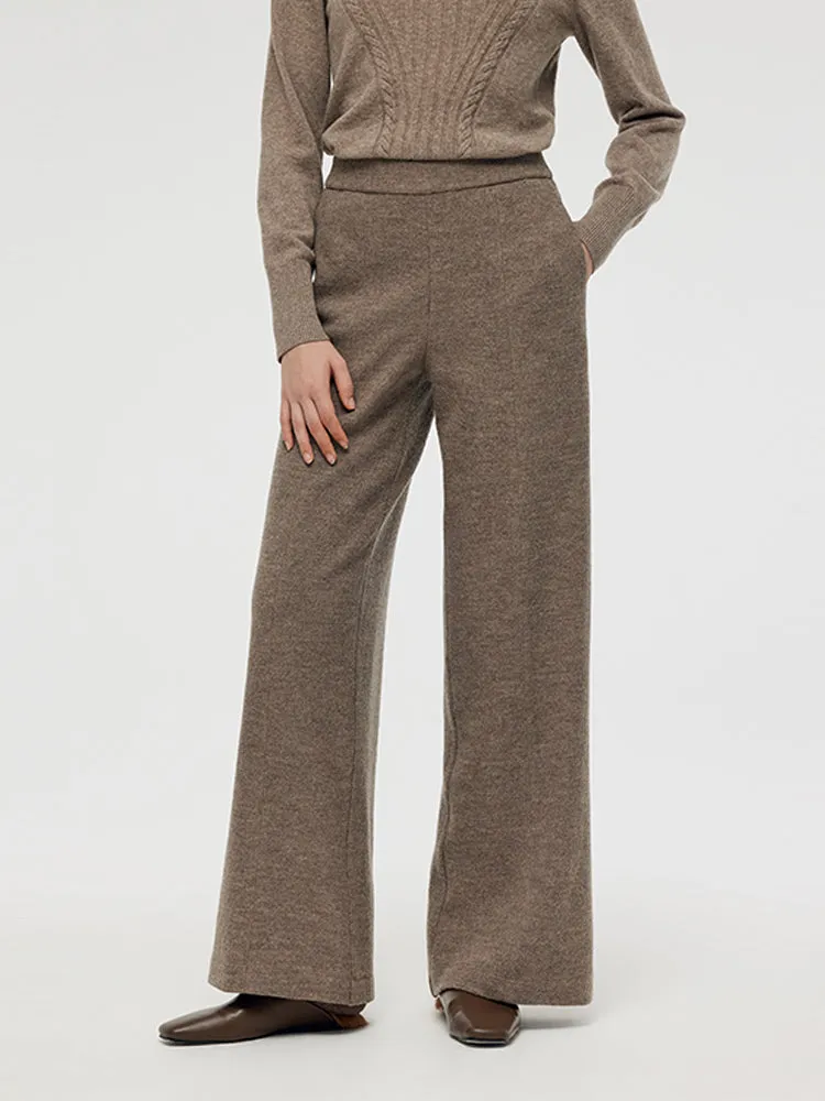 Wool High-Waisted Women Palazzo Pants sold by Goelia