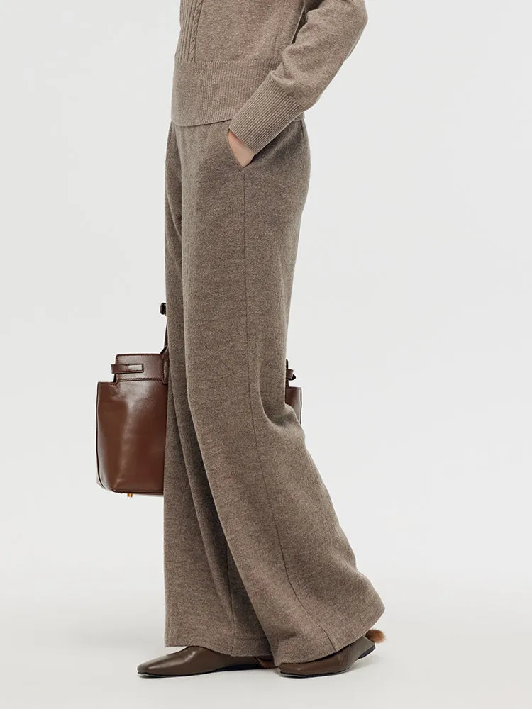 Wool High-Waisted Women Palazzo Pants sold by Goelia product image thumbnail 4