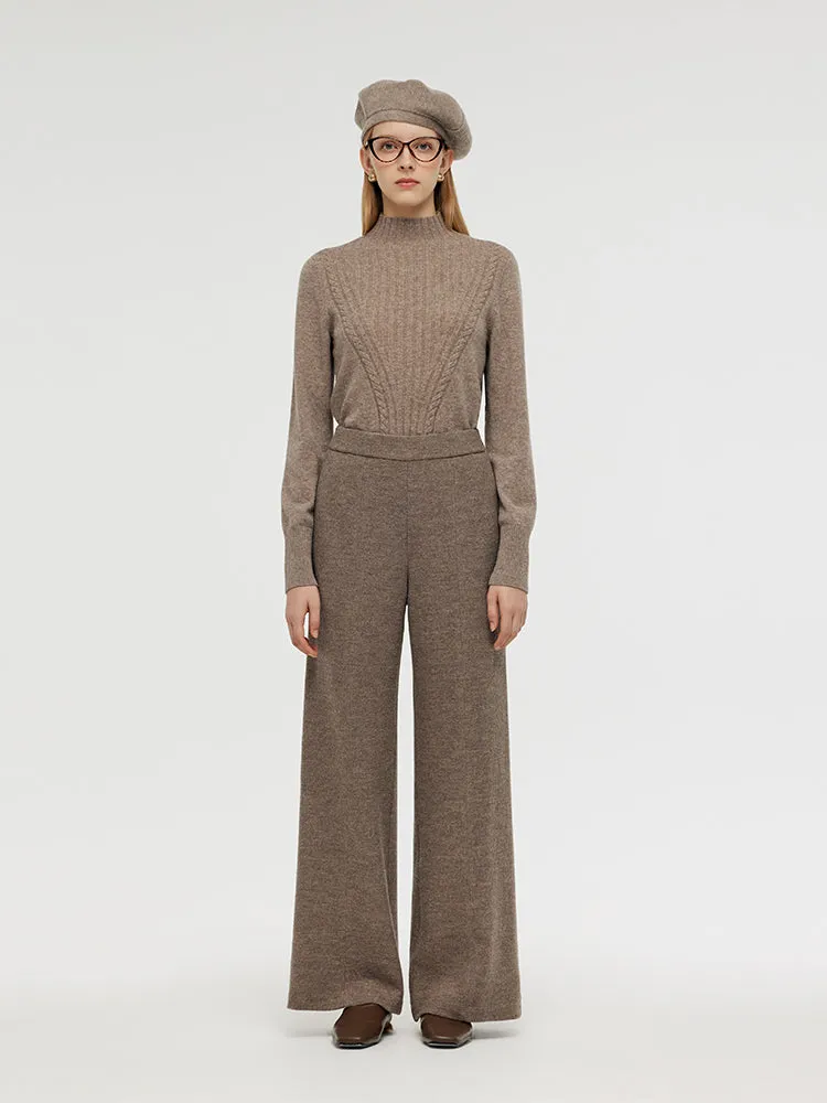 Wool High-Waisted Women Palazzo Pants sold by Goelia product image thumbnail 2