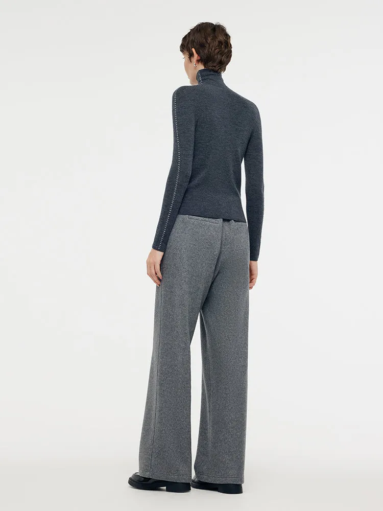 Machine Washable Wool Turtleneck Women Knit Top sold by Goelia product image thumbnail 5