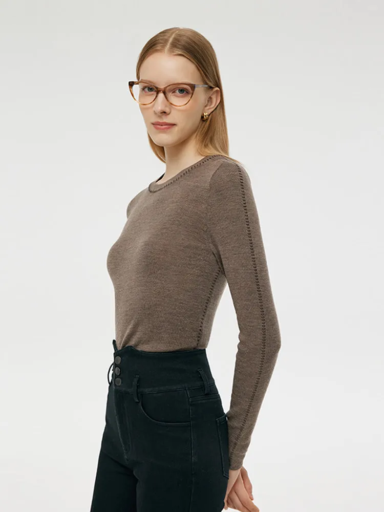 Machine Washable Wool Women Knit Top sold by Goelia product image thumbnail 5