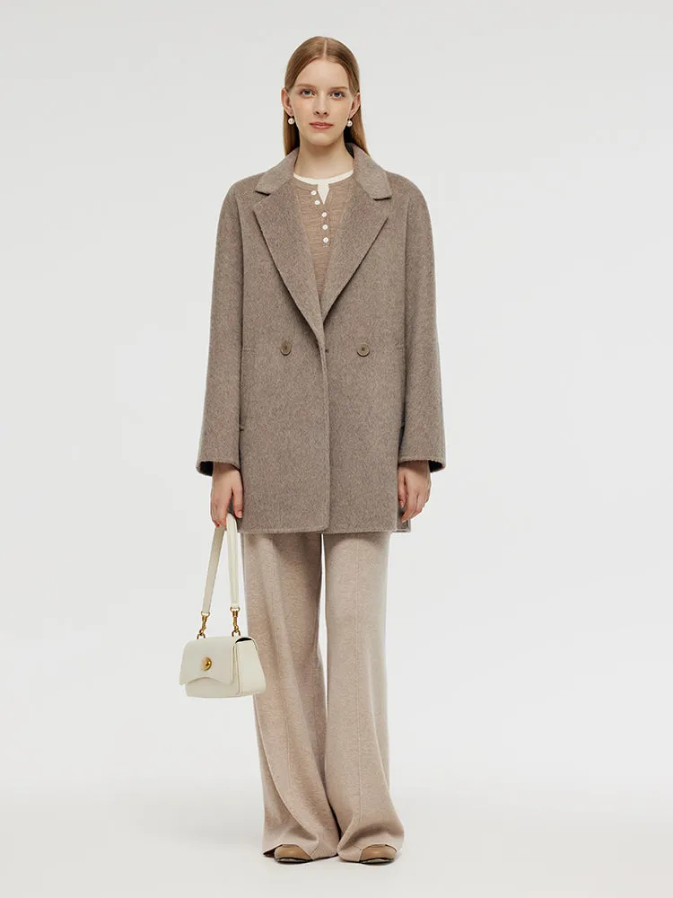 Wool Alpaca Women Mid-Length Coat sold by Goelia product image thumbnail 2