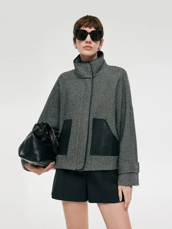Washable Wool Women Boxy Coat sold by Goelia