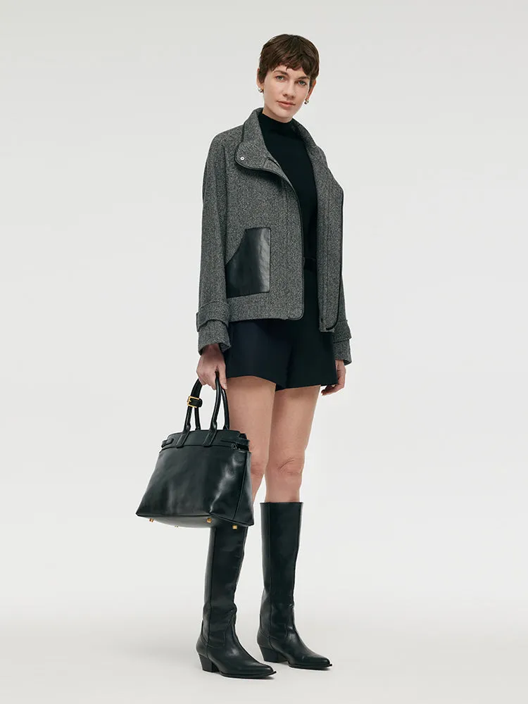 Washable Wool Women Boxy Coat sold by Goelia product image thumbnail 2