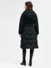 Black Long Goose Down Garment With Waist Pack sold by Goelia