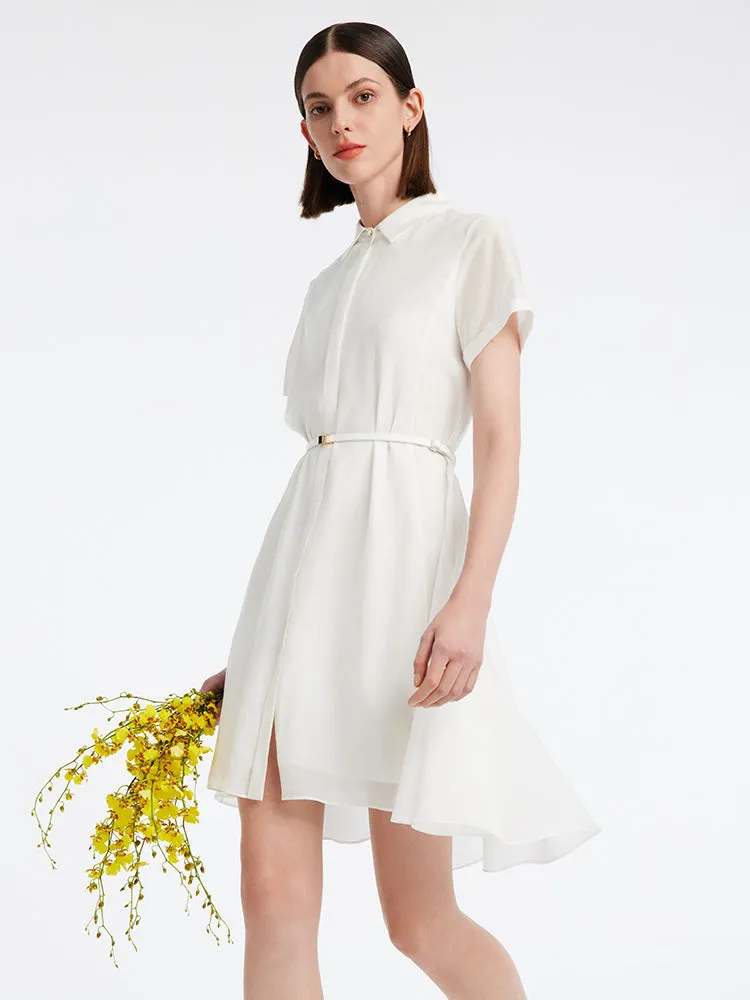 A-line Women Shirt Dress With Belt sold by Goelia product image thumbnail 4